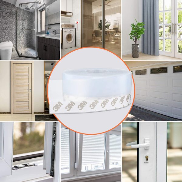 Sealing Strip Mosquito And Mouse Kitchen Stopper, Wind Dust Blocker, Water Proof, Sealer Stopper Gap Blocker Adhesive Tape Sealing Strip (5 Meter)