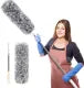 Adjustable Multi-Purpose Cleaning Duster with Foldable Large Stick