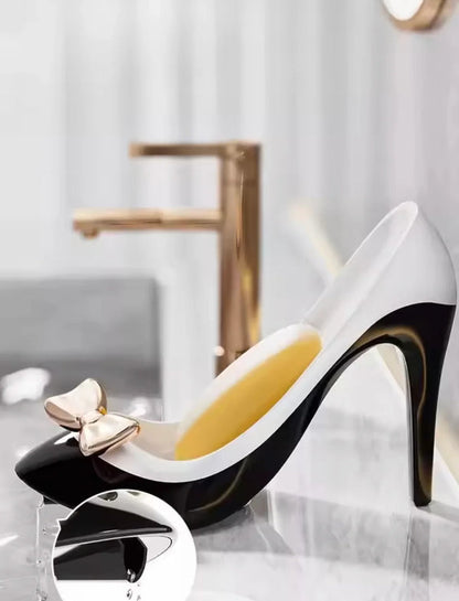 High Heel Shape Soap Holder, Bathroom  Countertop Soap Box, Space Saving Shoe Soap Dish