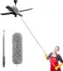 Adjustable Multi-Purpose Cleaning Duster with Foldable Large Stick