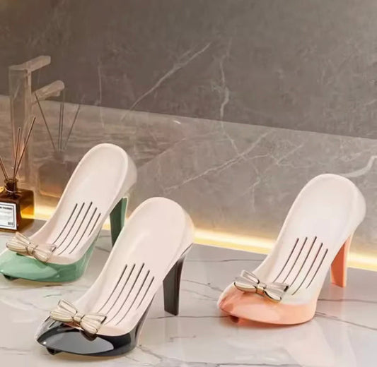 High Heel Shape Soap Holder, Bathroom  Countertop Soap Box, Space Saving Shoe Soap Dish